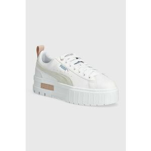 Puma cipő Mayze Lth fehér, platformos, 384209 kép