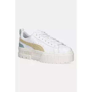Puma cipő Mayze Lth bézs, platformos kép