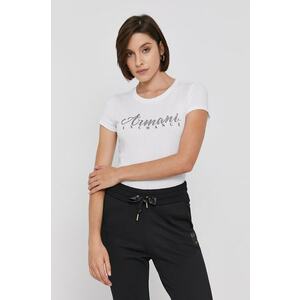 Armani Exchange pamut póló fehér kép