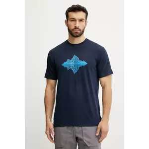 Helly Hansen t-shirt SKOG RECYCLED GRAPHIC sötétkék, férfi, nyomott mintás, 63082 kép