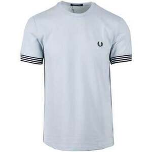 Rövid ujjú pólók Fred Perry Striped Cuff T-Shirt Light Ice kép