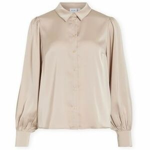 Blúzok Vila Noos Enna Ravenna Shirt - Cement kép