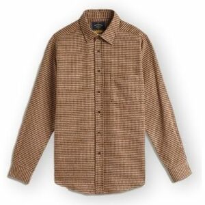 Hosszú ujjú ingek Portuguese Flannel Abstract Pied Poule Shirt - Brown kép
