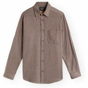 Hosszú ujjú ingek Portuguese Flannel Espiga Shirt - Brown kép