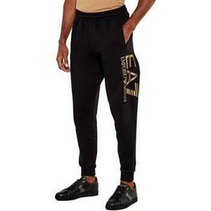 Futónadrágok / Melegítők Ea7 Emporio Armani Logo Series Cotton Jogger Pants Black/Gold kép