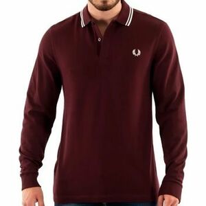 Hosszú ujjú galléros pólók Fred Perry LS TWIN TIPPED SHIRT kép