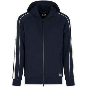 Pulóverek Ea7 Emporio Armani Logo Series Tape Zip Hoodie Navy kép