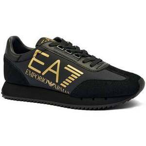 Rövid szárú edzőcipők Ea7 Emporio Armani Runner Trainers Triple Black/Gold kép