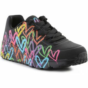 Rövid szárú edzőcipők Skechers UNO LITE - SPREAD THE LOVE 314064L-BKMT kép