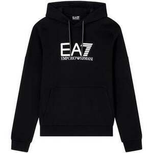Pulóverek Ea7 Emporio Armani Visibility Cotton Hoodie Black/White kép