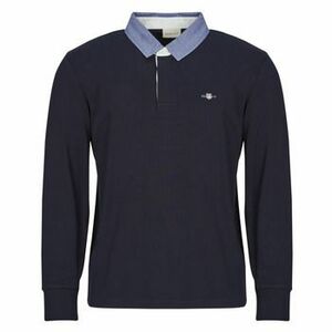Hosszú ujjú galléros pólók Gant REG CHAMBRAY HEAVY RUGGER kép