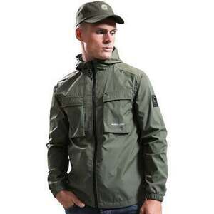 Dzsekik Marshall Artist Crux Hooded Overshirt Jacket Moss kép