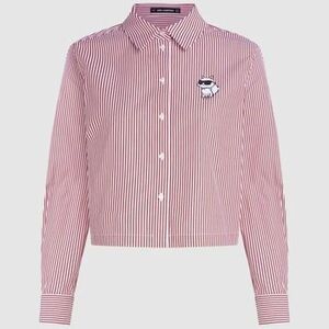 Ingek / Blúzok Karl Lagerfeld IKON CHOUPETTE CROPPED SHI kép