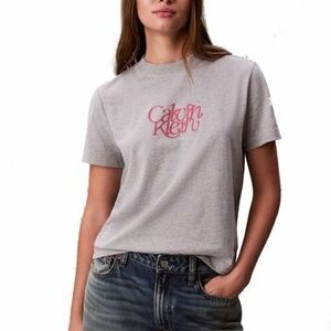 Rövid ujjú pólók Calvin Klein Jeans SS FITTED SCRIPT CALVIN kép