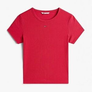 Pólók / Galléros Pólók Tommy Jeans TJW SLIM ESSENTIAL RIB S kép