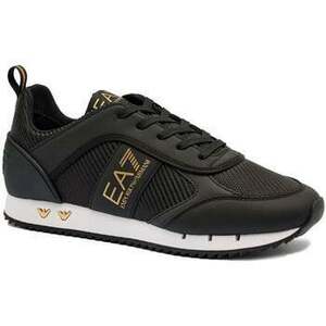 Divat edzőcipők Ea7 Emporio Armani Mesh Runner Trainers Black/Gold/White kép