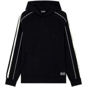Pulóverek Ea7 Emporio Armani Logo Series Tape Overhead Hoodie Black kép
