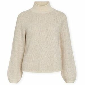 Pulóverek Vila Noos Lory High Knit - Eggnog kép