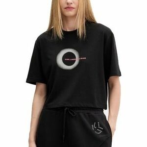 Pólók / Galléros Pólók Karl Lagerfeld KLJ BOXY ECLIPSE GRAPHIC T kép