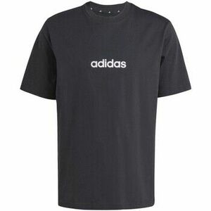 Pólók / Galléros Pólók adidas M Lin Sj T Black/White kép