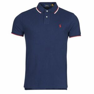 Rövid ujjú galléros pólók Polo Ralph Lauren POLO COUPE DROITE EN COTON BASIC MESH COL RAYE kép