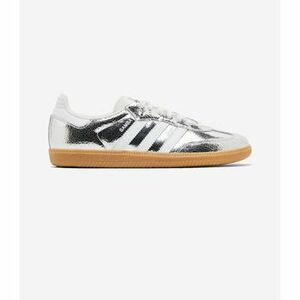 Rövid szárú edzőcipők adidas Samba OG Silver Metallic Cracked Leather (Women's) kép