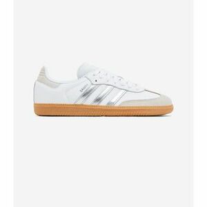 Rövid szárú edzőcipők adidas Samba OG White Silver Metallic Grey (Womens) kép