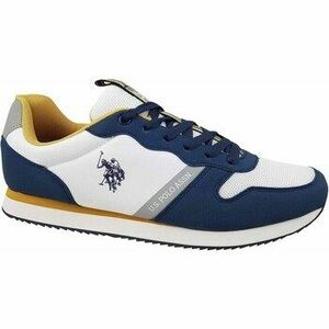 Rövid szárú edzőcipők U.S Polo Assn. NOBIL009WHIBLU01 kép