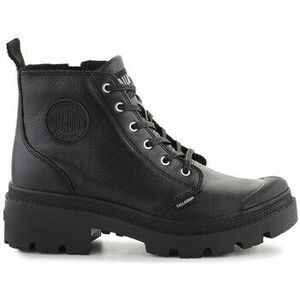 Magas szárú edzőcipők Palladium Pallabase Leather Black kép