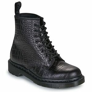 Csizmák Dr. Martens 1460 Croco 8 Eye Boot Black New Vibrance Croco kép