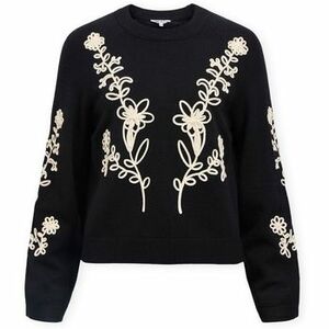 Pulóverek Object Noos Laney Rubin Knit - Black/Sandshell kép