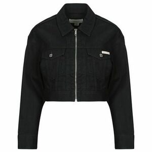 Farmerkabátok Calvin Klein Jeans DENIM CROPPED JACKET SOFT BLACK kép