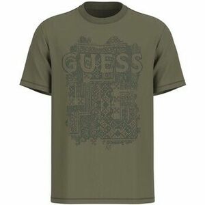 Rövid ujjú pólók Guess Ss Cn Flock Box Tee kép