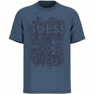 Rövid ujjú pólók Guess Ss Cn Flock Box Tee kép