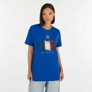 Rövid ujjú pólók Errea Naz. Italia Volley T-Shirt Ita Er 04 Mc Ad kép