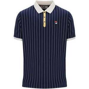 Pólók / Galléros Pólók Fila BB1 Classic Striped Polo Shirt Navy/Raffia/Gardenia kép