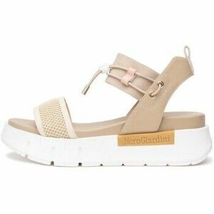 Szandálok / Saruk NeroGiardini T.At1610 687 Tamigi Lino Elastico Chiar T.Ne kép