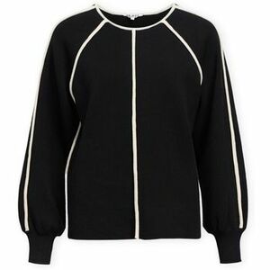 Pulóverek Object Reynard Knit - Black/Sandshell kép