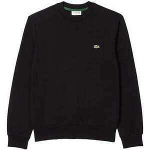 Pulóverek Lacoste Fleece Crew Sweatshirt Black kép
