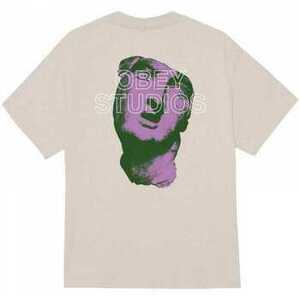 Rövid ujjú pólók Obey studios statue kép