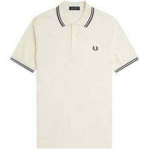 Pólók / Galléros Pólók Fred Perry Twin Tipped Polo Shirt Ecru/Tennis Blue kép