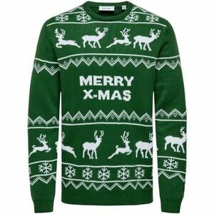 Pulóverek Only & Sons ONSXMAS REG 5 ALLOVER CREW KNIT 22031171 kép