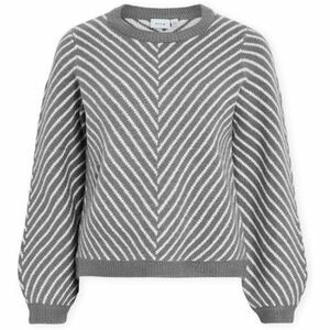 Pulóverek Vila Khaia Knit - Medium Grey Melange kép