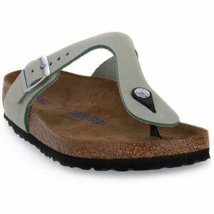 Lábujjközös papucsok BIRKENSTOCK GIZEH MATCHA NOUBUCK CALZ N kép