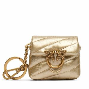 Kulcstartó PINKO Airpods Love Puff Microfiber Shiny Calf AI 25-26 PCPL 105869 A370 Arany kép