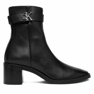 Bokacsizma Calvin Klein Block Heel Boot W/ Metal Logo HW0HW02591 Fekete kép