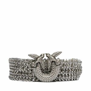 Női öv PINKO Strass Buckle Belt H2 105878 A2X8 Ezüst kép
