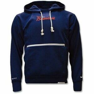 Pulóverek Nike Standard Issue Hoodie College Navy Pale Ivory kép