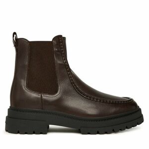 Bokacsizma Tommy Hilfiger Th Chunky Dress Casual Chel FM0FM05763 Barna kép