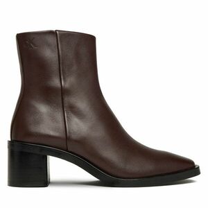 Bokacsizma Calvin Klein Block Heel Zip Boot Lth HW0HW02593 Bordó kép